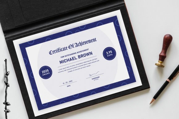 Certificate of Achievement: A Modern and Classy Design Template