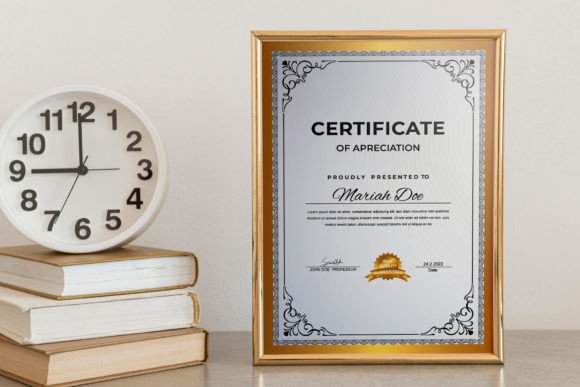 Certificate Template Design: A Simple, Modern, and Classy Layout