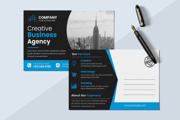 Effortless Postcard Creation: A Multipurpose Design Template