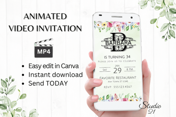 Elevate Your Event with the Electronic Invite Monogram Letter B