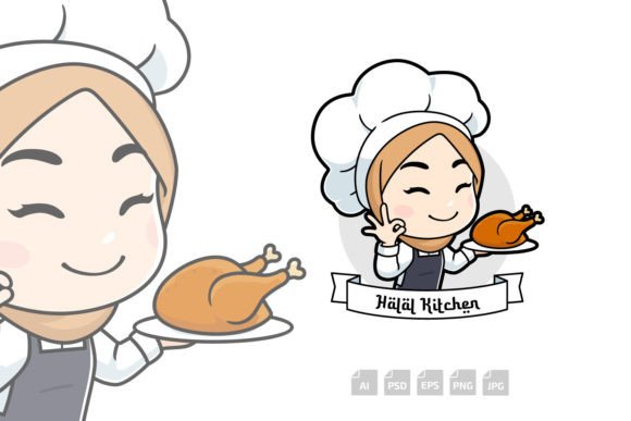 Halal Kitchen Chef Logo: A Premium Font for Modern Branding