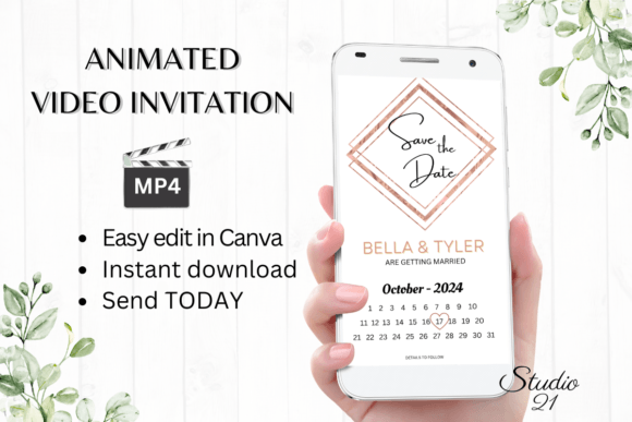 Minimalist Save the Date W2922B: A Modern Serif for Clear Communication