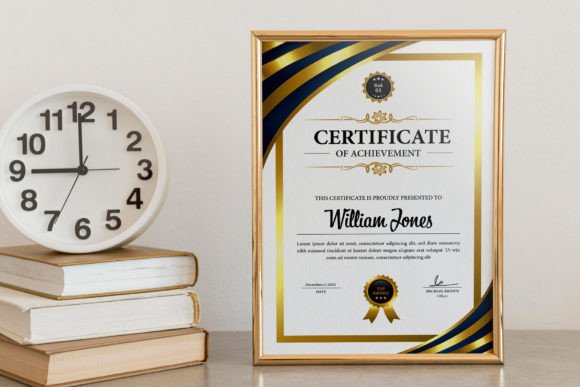 Modern and Classy: The Certificate Template for Professional Recognition