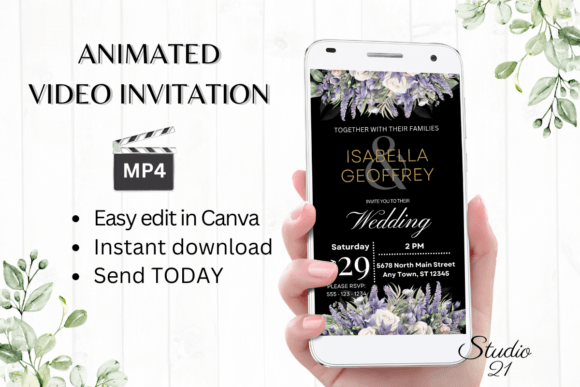 Modern Wedding Invites: Edit W8419 in Minutes