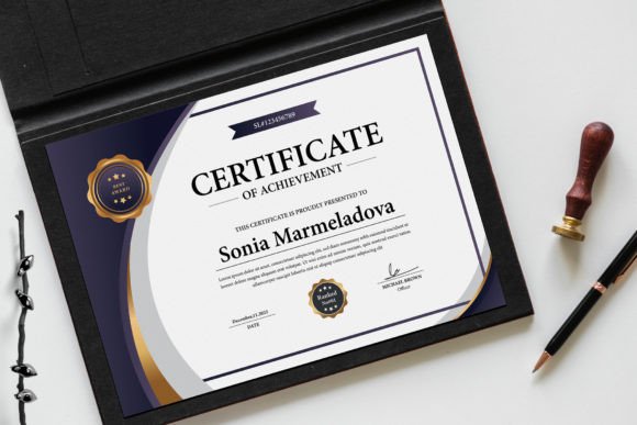 Professional Certificate Template for Instant Recognition