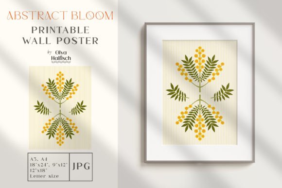 Refresh Your Space with Modern Floral Printable Poster