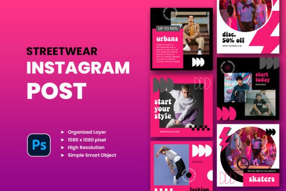 Retro Streetwear Instagram Post Templates: A Visual Toolkit for Modern Brands