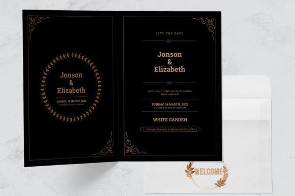 The Definitive Black Invitation Card for Modern Events